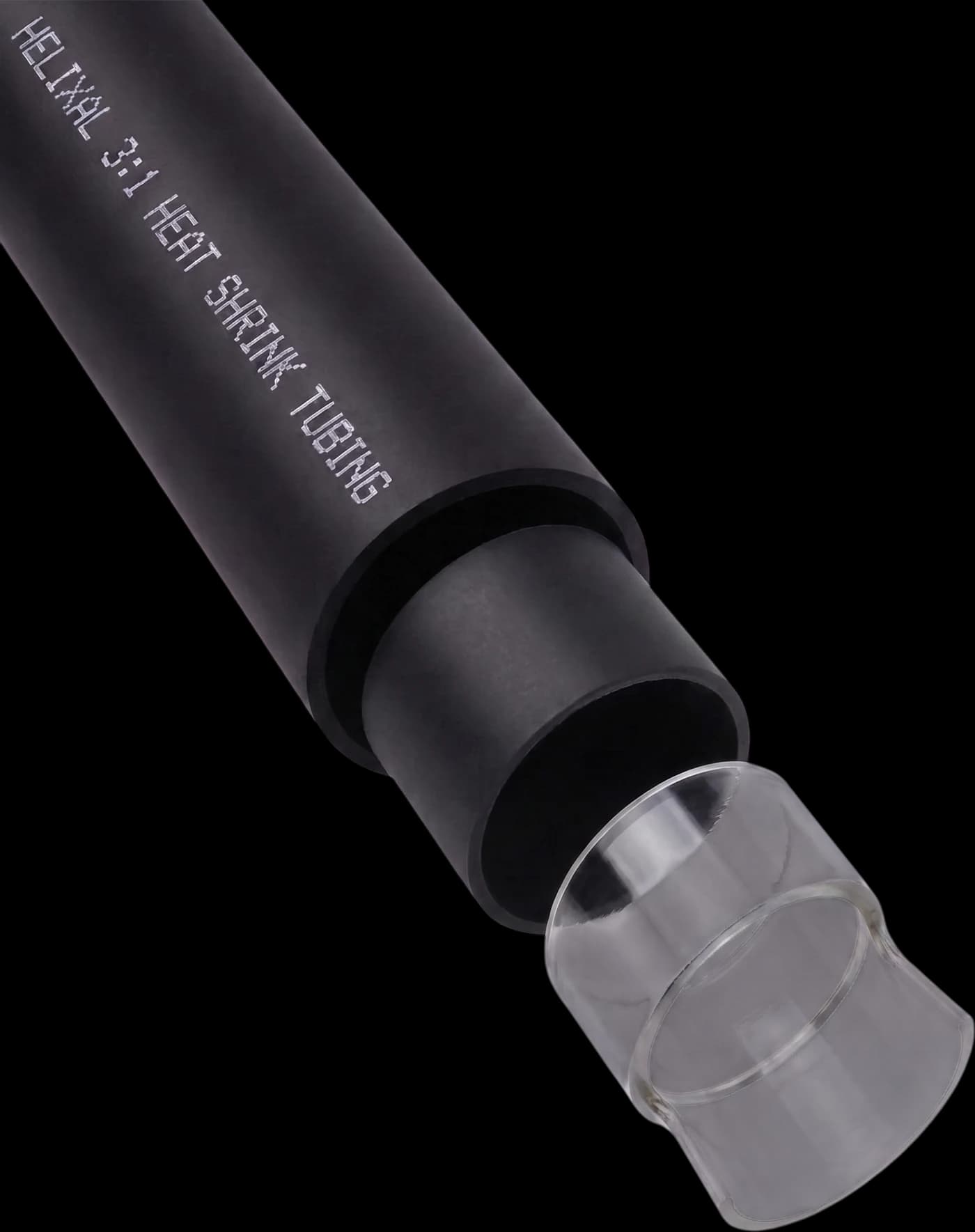 Exploded view of Helixal 3:1 dual-wall adhesive-lined heat shrink tubing