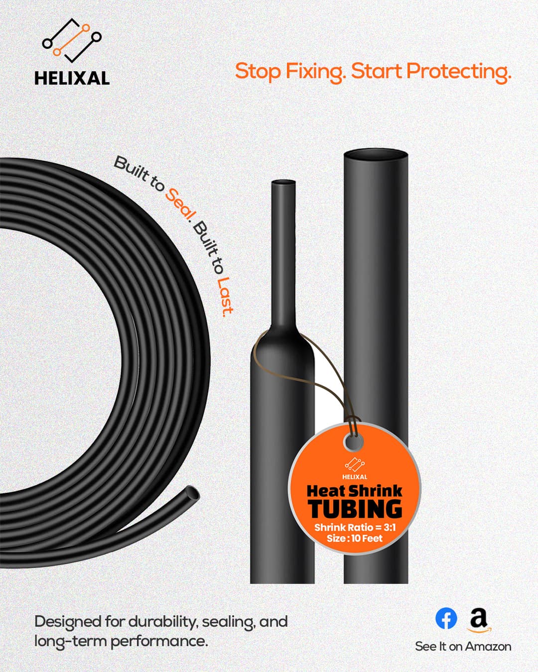 Dual wall adhesive-lined heat shrink tubing sealing a solar PV wire connection against UV and moisture
