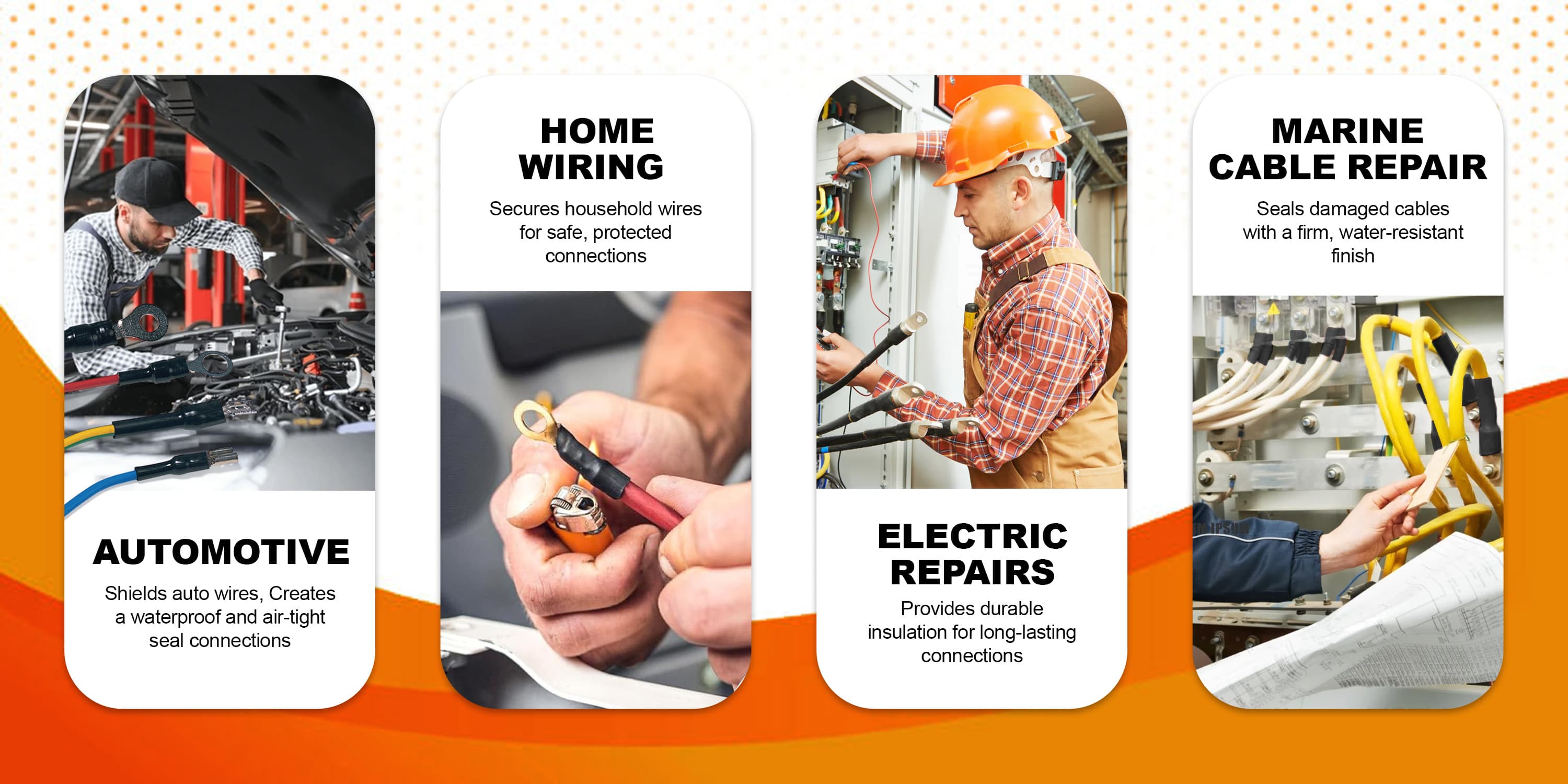 Industrial panel wiring protection with Helixal heat shrink tubing