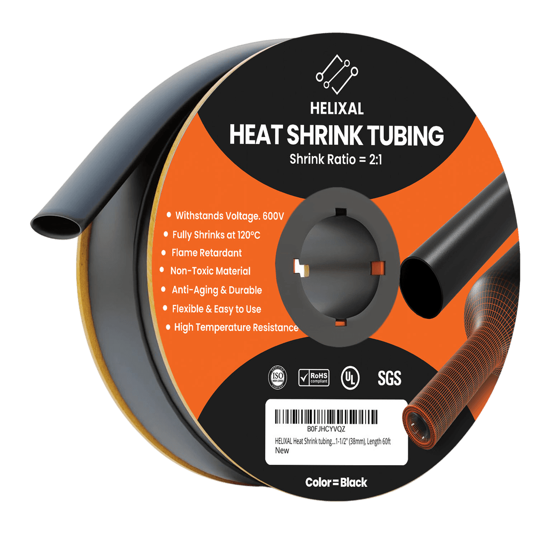 HELIXAL 2:1 Standard Heat Shrink Tubing 1-1/2" (38mm) — 60ft Roll