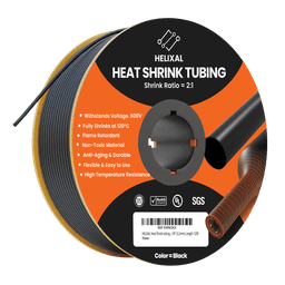 Helixal 1/8" (3.2mm) heat shrink tubing