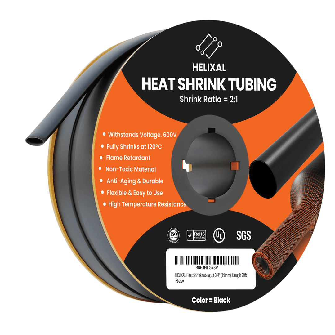 HELIXAL 2:1 Standard Heat Shrink Tubing 3/4" (19.1mm) — 90ft Roll