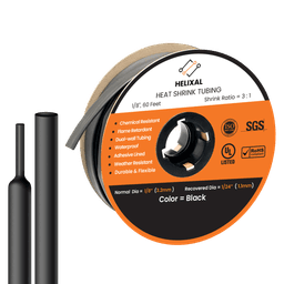 Helixal 1/8" (3.2mm) heat shrink tubing