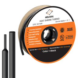 Helixal 3/16" (4.8mm) heat shrink tubing