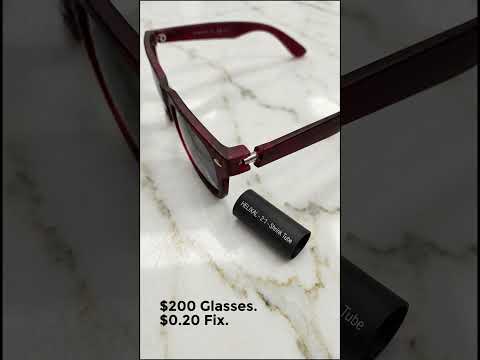 Fix Broken Glasses with a Heat Shrink Hack